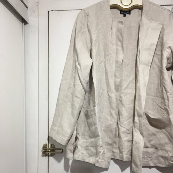 KIMINA TORONTO BUTTON DOWN LINEN JACKETS SIZE XL - Picture 3 of 11